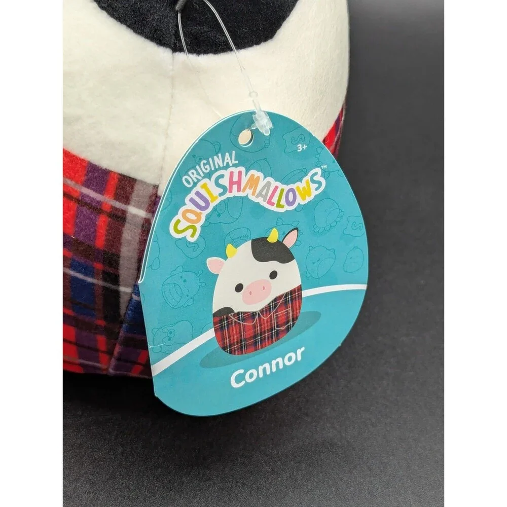 Kellytoy Squishmallows Connor the Cow 7.5
